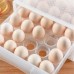 Double-layer 60 Grids Egg Storage Box Plastic Egg Tray Organizer Box for Home Kitchen